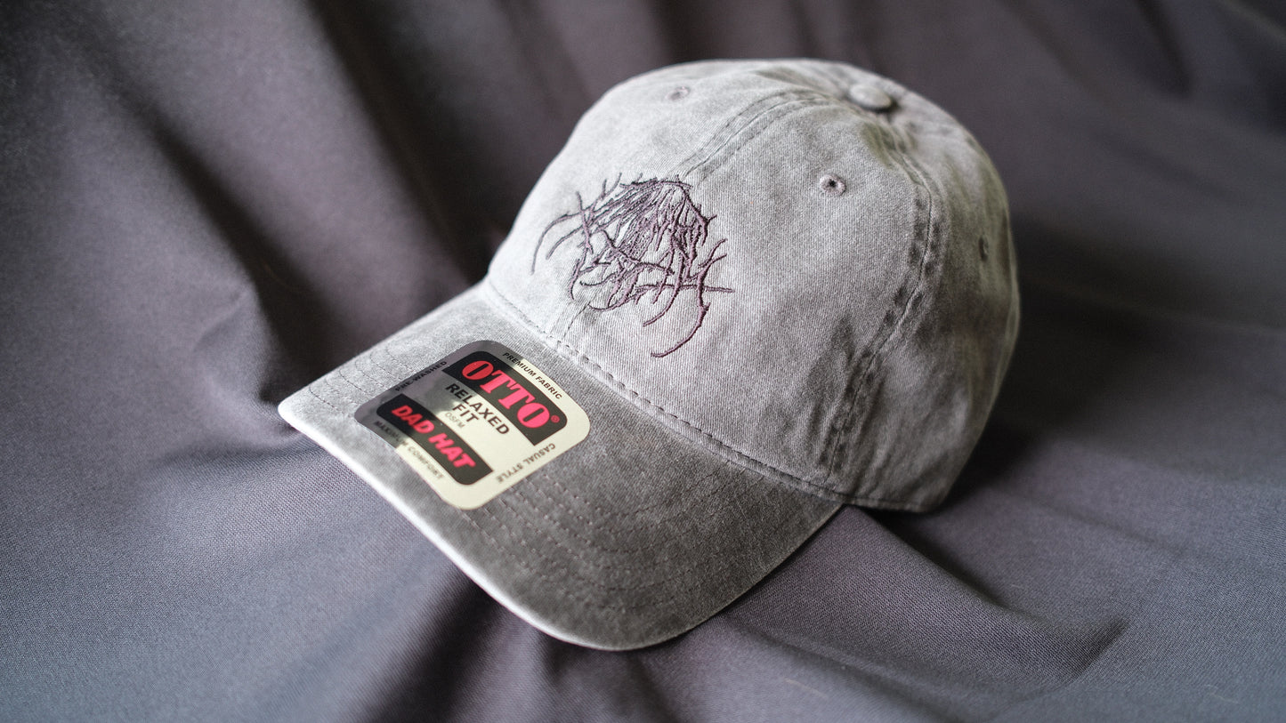 CHARCOAL GREY / BLACK IJ LOGO DAD HAT