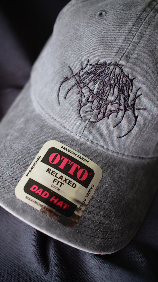 CHARCOAL GREY / BLACK IJ LOGO DAD HAT