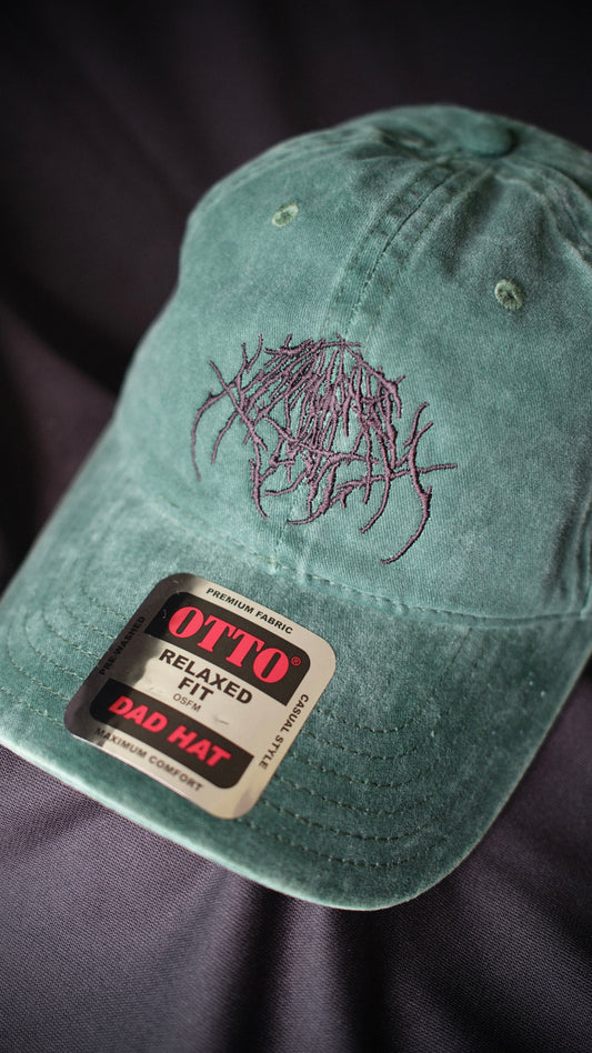 DARK GREEN / BLACK IJ LOGO DAD HAT