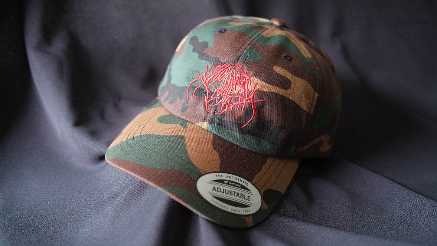 CAMO / RED IJ LOGO DAD HAT