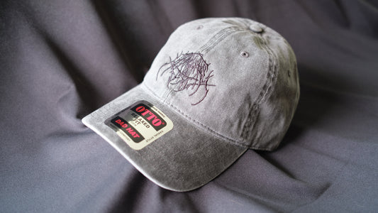 CHARCOAL GREY / BLACK IJ LOGO DAD HAT