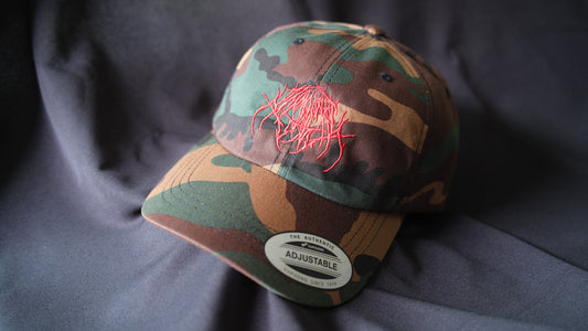 CAMO / RED IJ LOGO DAD HAT